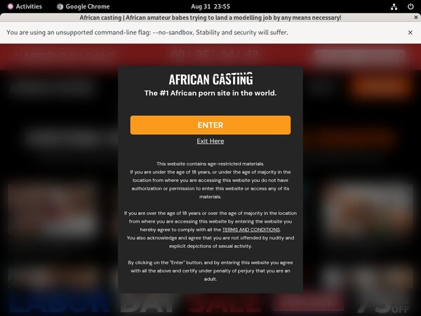 African Casting Sign In