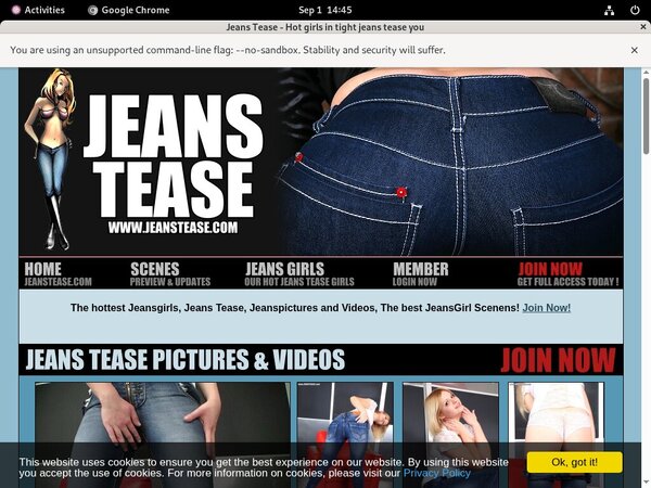 Jeanstease.com Tube