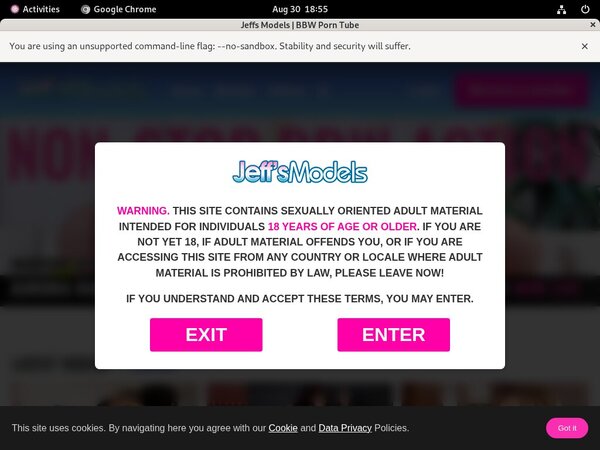 Models Jeff's Sign Up
