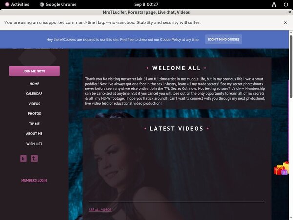 MrsTLucifer User Name Password