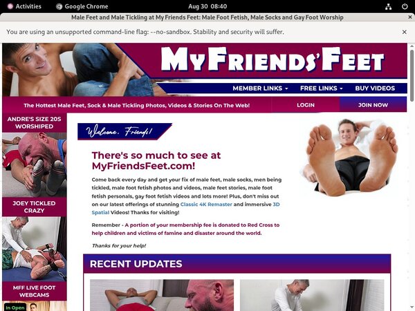 My Friends Feet Account Share