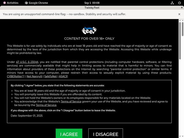 New Twinkyfeet.com Site Rip
