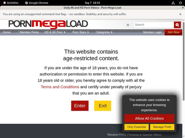 Pornmegaload.com Website
