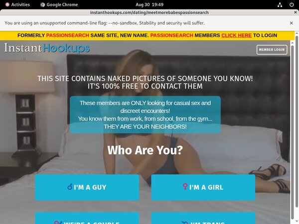 Premium Account Instanthookups.com