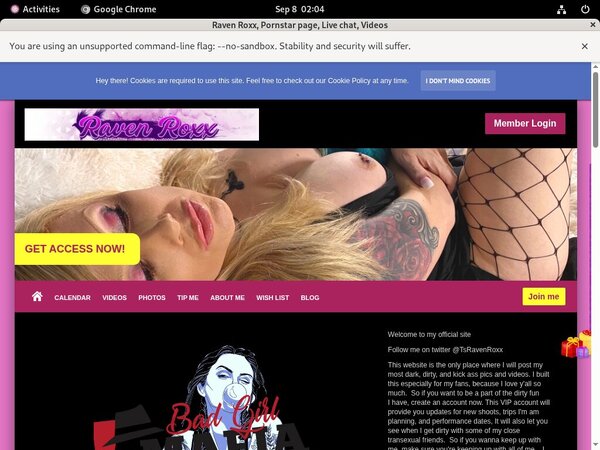 Raven Roxx Vendo