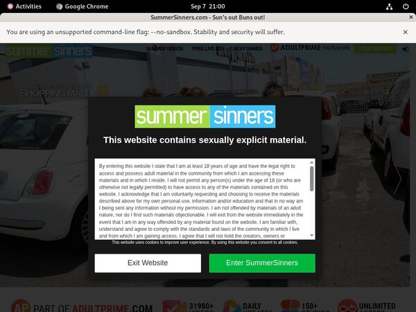 Summersinners Account 2015