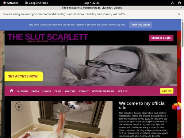The Slut Scarlett Account Info