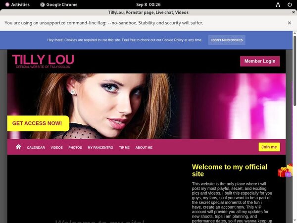 Tillyxxxlou.modelcentro.com Password Info