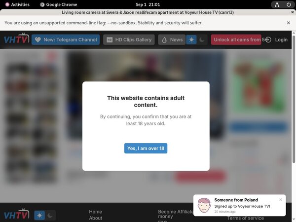 Voyeur-house.tv Paypal Trial