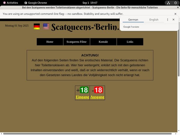 Scat Queens Berlin Vendo Discount