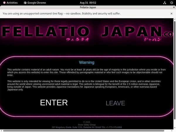 Accounts To Fellatiojapan.com