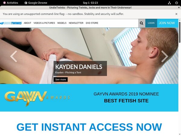 Undie Twinks Discount Free Trial